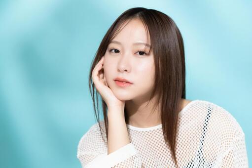 若い女性のポートレート 女性,若い,若い女性の写真素材