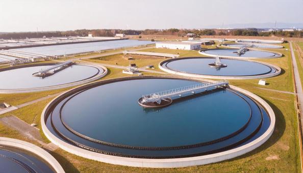 排水処理場 排水処理場の写真