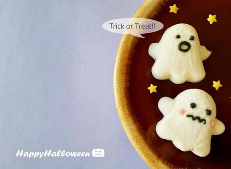 おばけたちのメッセージカード おばけたちのメッセージカード ハロウィン,おばけ,かわいいの写真素材