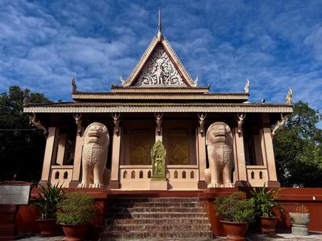 ワットプノン ワットプノン,プノンペン,カンボジアの写真素材