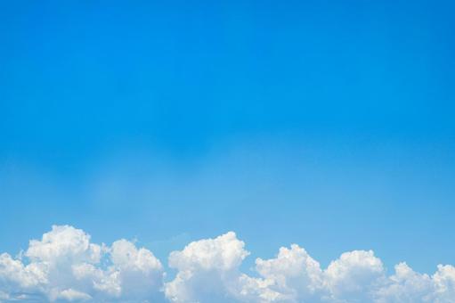 青空と入道雲 青空と入道雲 夏,空,青空の写真素材