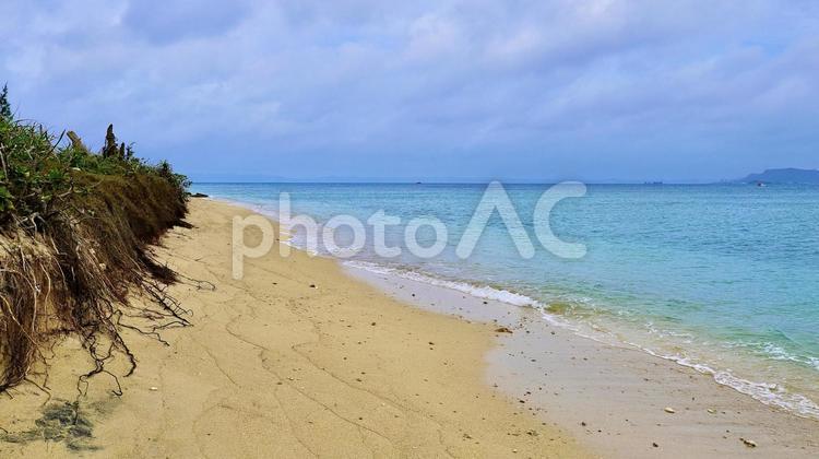 沖縄県うるま市津堅島のヤジリ浜 ヤジリ浜,浜,海の写真素材