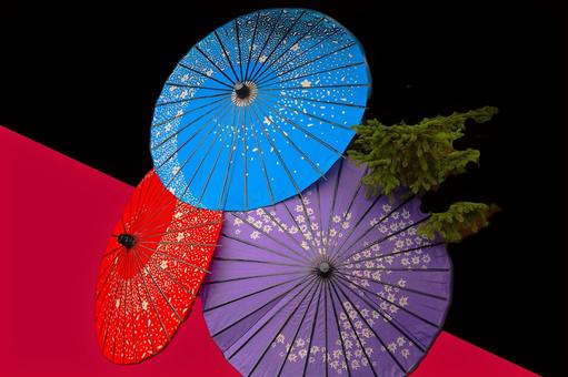 傘ー和傘 傘,和傘,和模様の写真素材