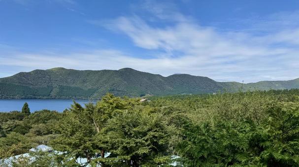 芦ノ湖 芦ノ湖 芦ノ湖,湖岸沿い,湖の写真素材