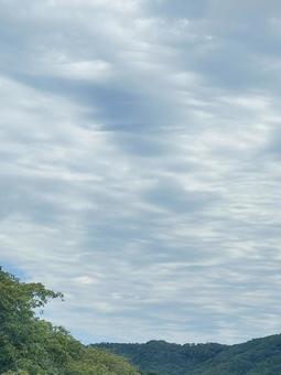 雨上がりの曇り空 雨上がりの曇り空の写真