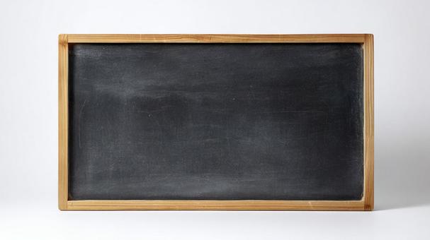木製フレームの黒板背景の写真