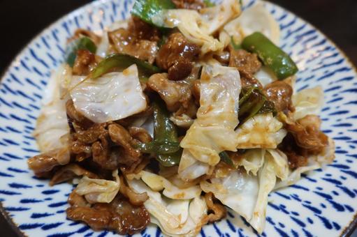 手づくり回鍋肉(アップ) 手づくり回鍋肉(アップ) ホイコーロー,中華,ポークの写真素材