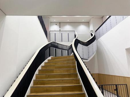 商業施設の階段 商業施設の階段の写真