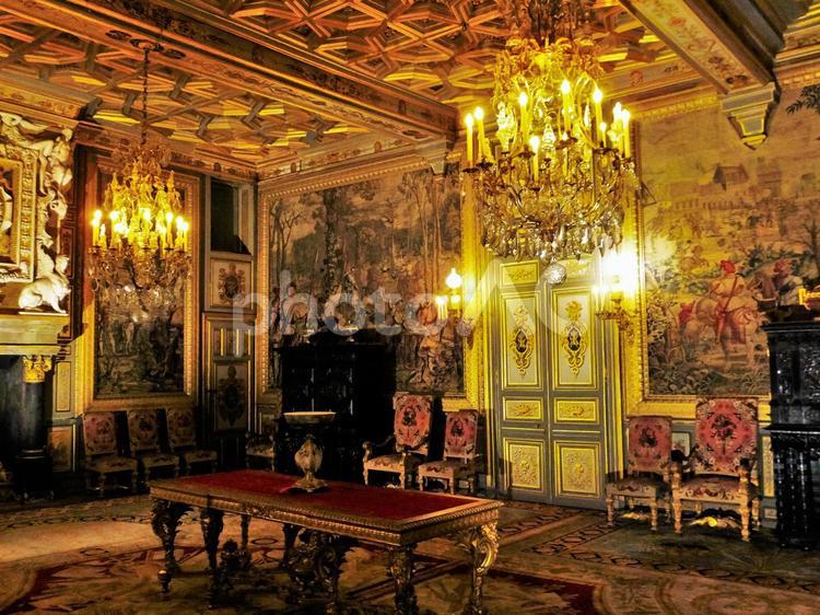 フォンテーヌブロー宮殿の風景25 世界遺産 フォンテーヌブロー,世界遺産,豪華絢爛の写真素材