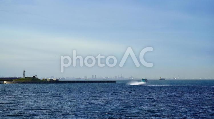 東京都の第二海堡 東京都の第二海堡 第二海堡,海,島の写真素材
