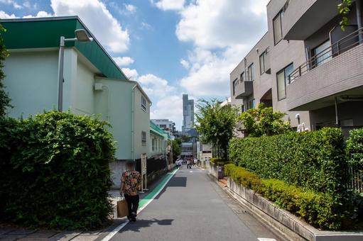 原宿の路地裏 原宿,路地裏,表参道の写真素材