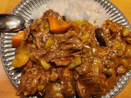 手作り料理 手作り料理 カレーライス,牛すじ,カレーの写真素材