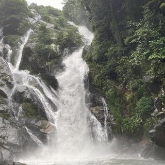 Photo, waterfall, saga prefecture, tangjin city, 