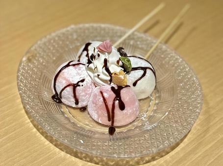 雪見風アイス串 雪見風アイス串,アイス,バニラアイスの写真素材