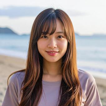 海に来ています 海に来ていますの写真