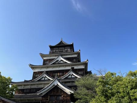 広島城 広島城,日本100名城,鯉城の写真素材
