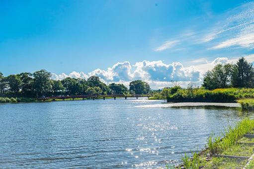 北海道 月形町 皆楽公園の風景 北海道 月形町 皆楽公園の風景 北海道,月形,月形町の写真素材