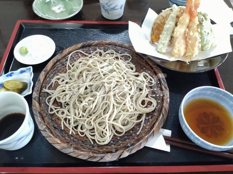 写真素材：天ぷらざるそば そば,蕎麦,天ぷらそばの写真素材