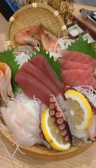 お刺身盛り合わせ お刺身盛り合わせ お刺身,魚,タコの写真素材