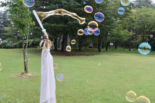 シャボン玉 シャボン玉の写真