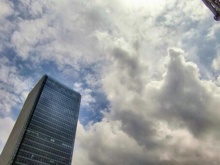 六月の雲-25 六月,青空,空の写真素材