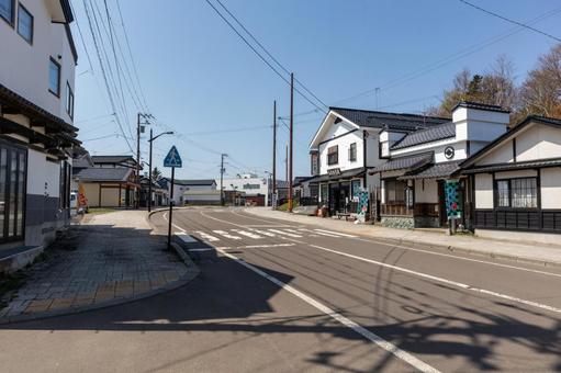 日本最北の松前城下町の江戸の町 日本最北の松前城下町の江戸の町 日本最北,城下町,江戸の町並みの写真素材