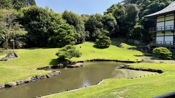 庭園 建長寺,庭園,庭の写真素材