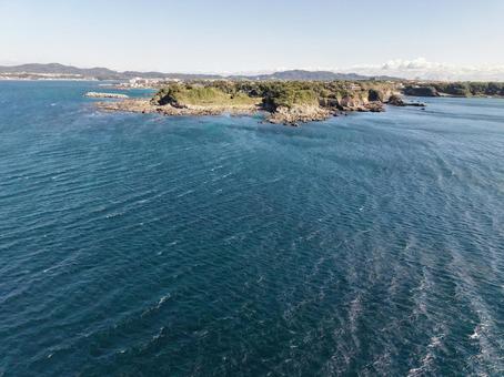 横須賀・荒崎海岸 横須賀・荒崎海岸 ドローン,空撮,荒崎海岸の写真素材
