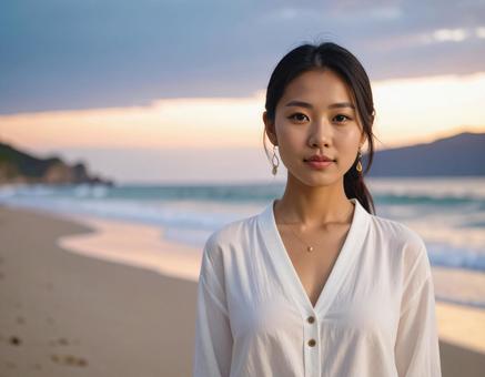 晩夏・夏の終わり、海辺の彼女 晩夏・夏の終わり、海辺の彼女の写真