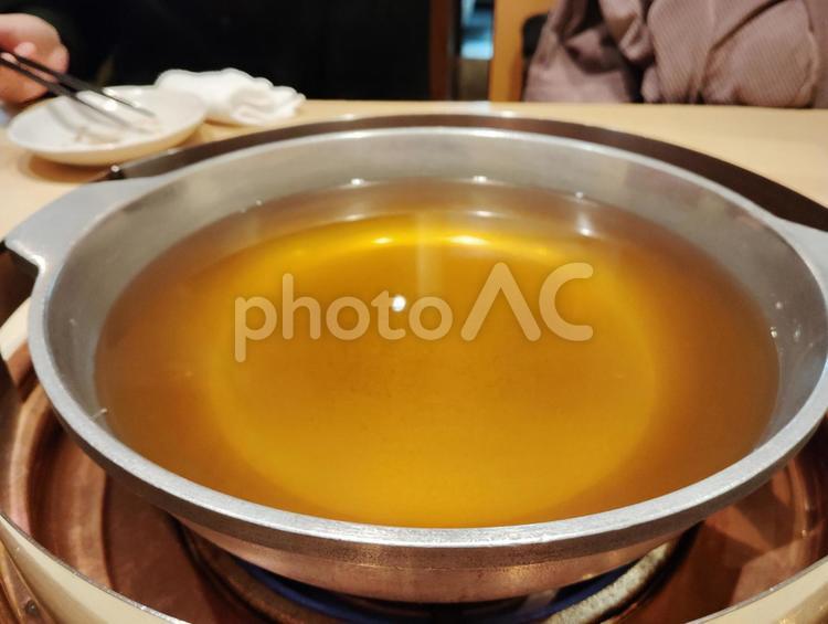 鴨すきの出汁 鴨すき,出汁,居酒屋の写真素材
