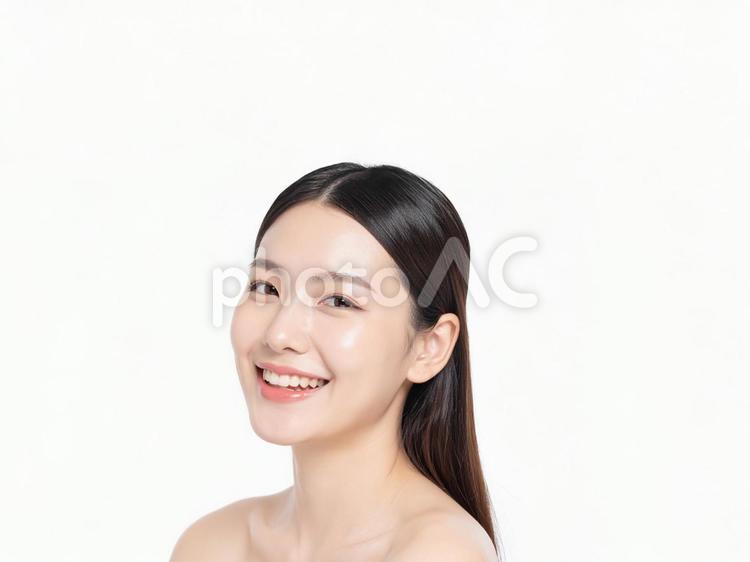 美容系のバナーに使えそうな女性 女性,スキンケア,素肌の写真素材