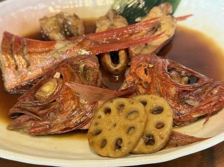 金目鯛の煮付け 金目鯛,煮付け,和食の写真素材