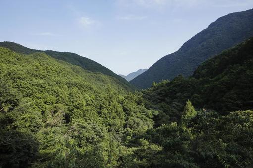 山々が連なる景色 山奥,眺める,癒しの写真素材
