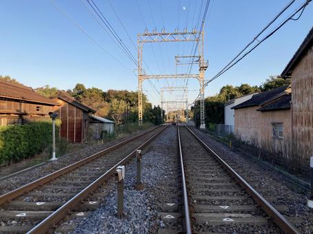 近鉄 電車 車窓から　1 電車,線路,鉄道の写真素材