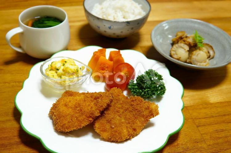 定食31（おかず前） 定食,夕飯,主食の写真素材