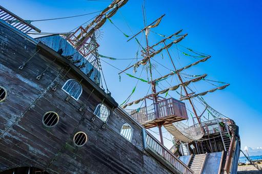 静岡県　広野海岸公園の風景 静岡,静岡県,静岡市の写真素材