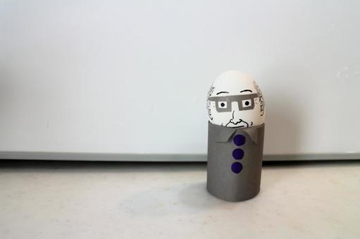 心配事のあるおじいちゃん 男性,おじいちゃん,人形の写真素材