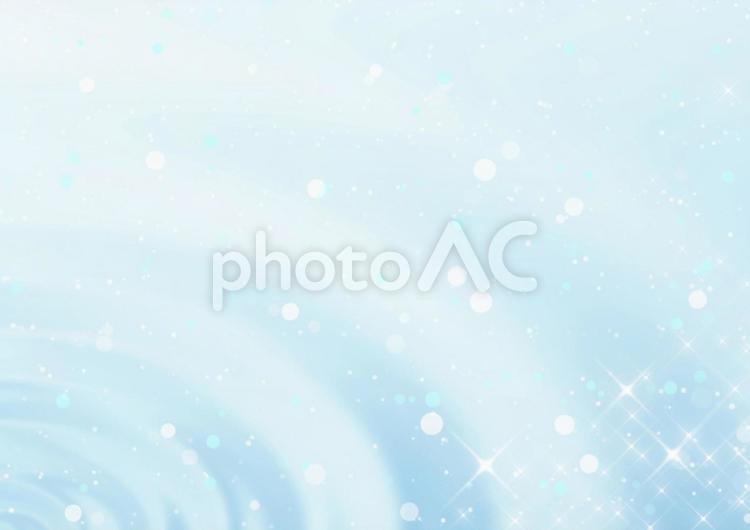 キラキラと水の波紋とボケ　背景イラスト素材（水色） キラキラ,水,波紋の写真素材