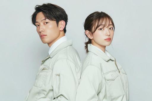 作業服男女のポートレート-17 作業服男女のポートレート-17の写真