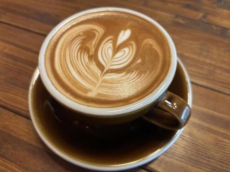 ラテアート_埼玉 ラテアート,コーヒー,カフェラテの写真素材