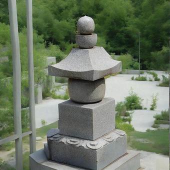 【風景写真】五輪塔 【風景写真】五輪塔 五輪塔,石塔,仏教の写真素材