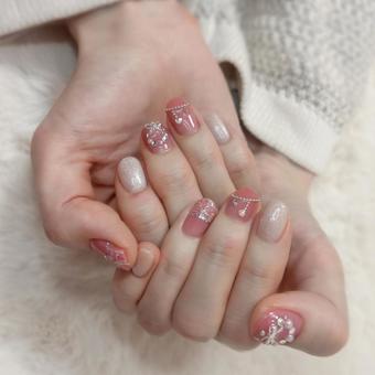 ネイルサロンのネイルアート ネイルアート,ネイルサロン,ネイルの写真素材