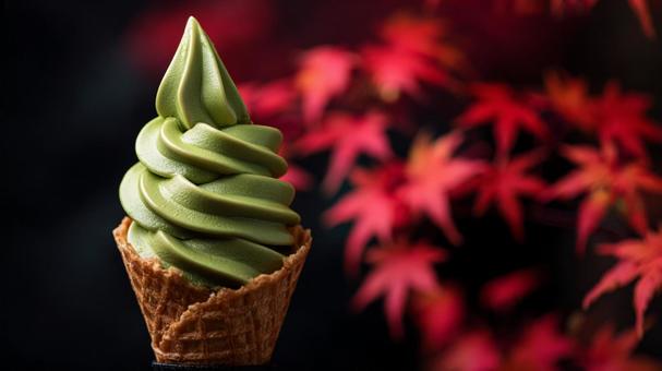 抹茶ソフトクリーム 抹茶ソフトクリームの写真