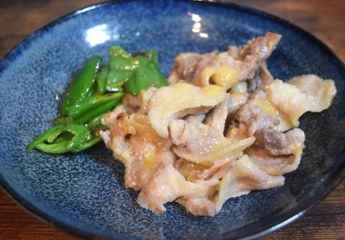 豚バラとピーマンの西京焼き 豚バラとピーマンの西京焼きの写真