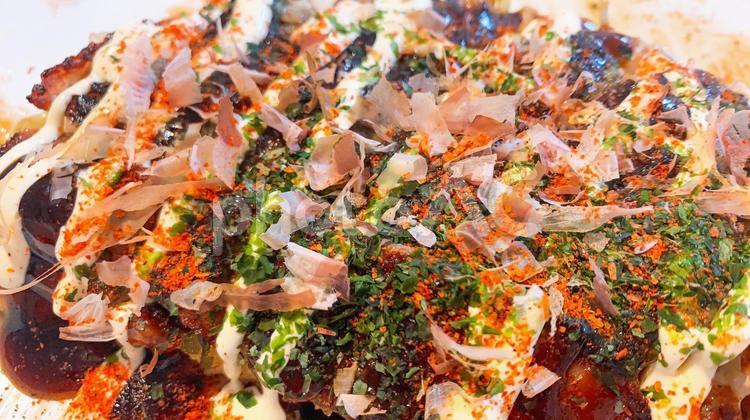 広島風お好み焼き たっぷりマヨネーズ お好み焼き,広島風,豚肉の写真素材