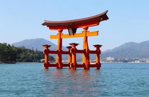 大鳥居　厳島神社01 厳島神社,宮島,広島県の写真素材