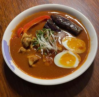 R7.10.05 鶏肉のスープカレー R7.10.05 鶏肉のスープカレー スープカレー,鶏肉,茄子の写真素材