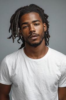髭とドレッドヘアの男性 髭とドレッドヘアの男性の写真