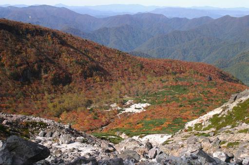 那須岳 紅葉 那須岳 紅葉 景観,紅葉,栃木の写真素材