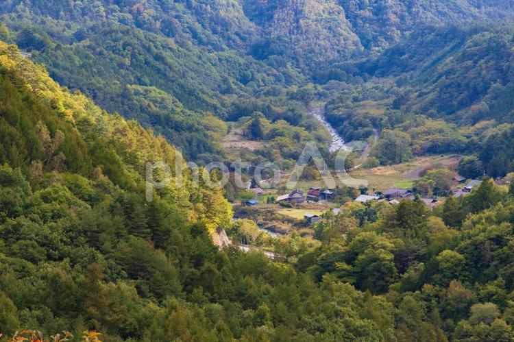 御嶽山山麓（長野県木曽郡） 長野県,木曽郡,木曽の写真素材